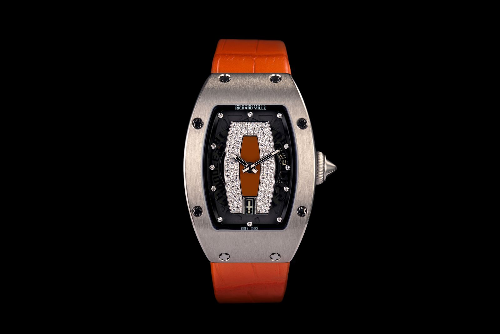RM 007 White Gold Jasper Dial